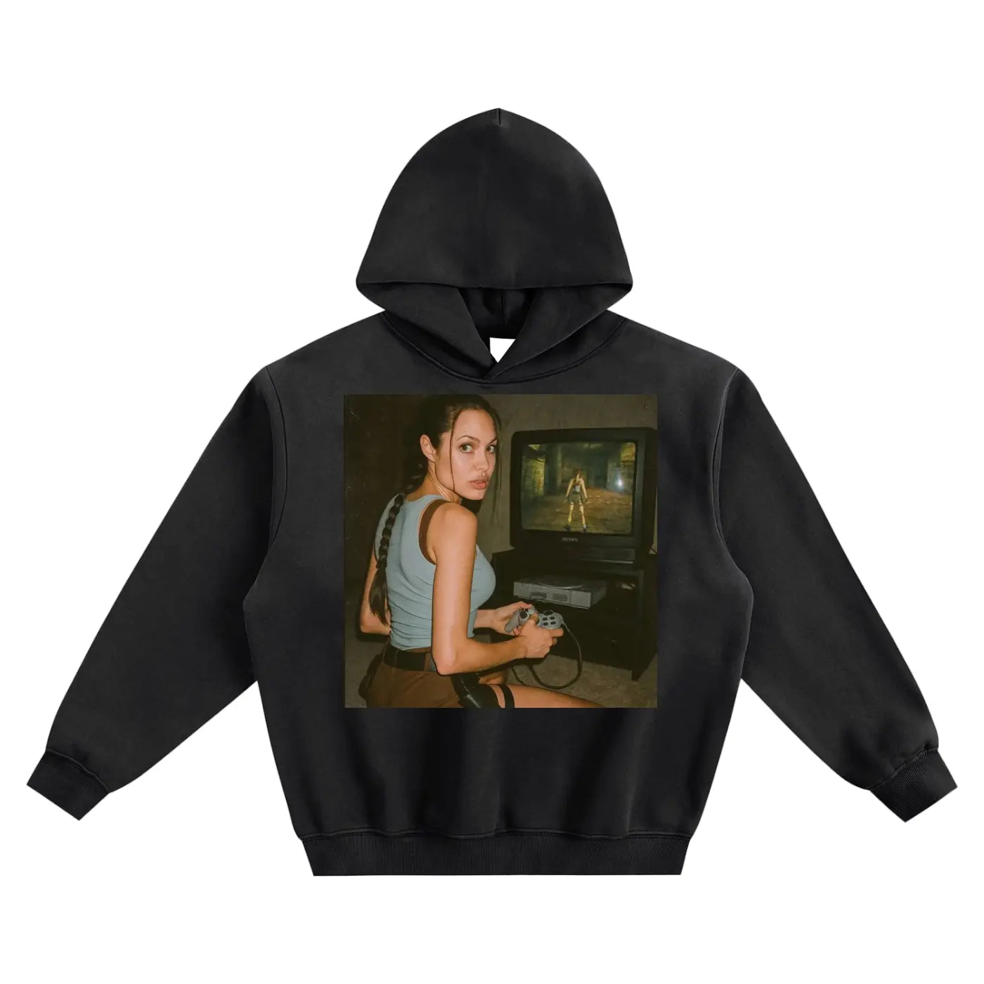 Retro Gaming Fleeced Boxy Hoodie ODMPOD