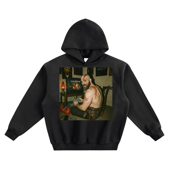 Retro Gaming Fleeced Boxy Hoodie ODMPOD