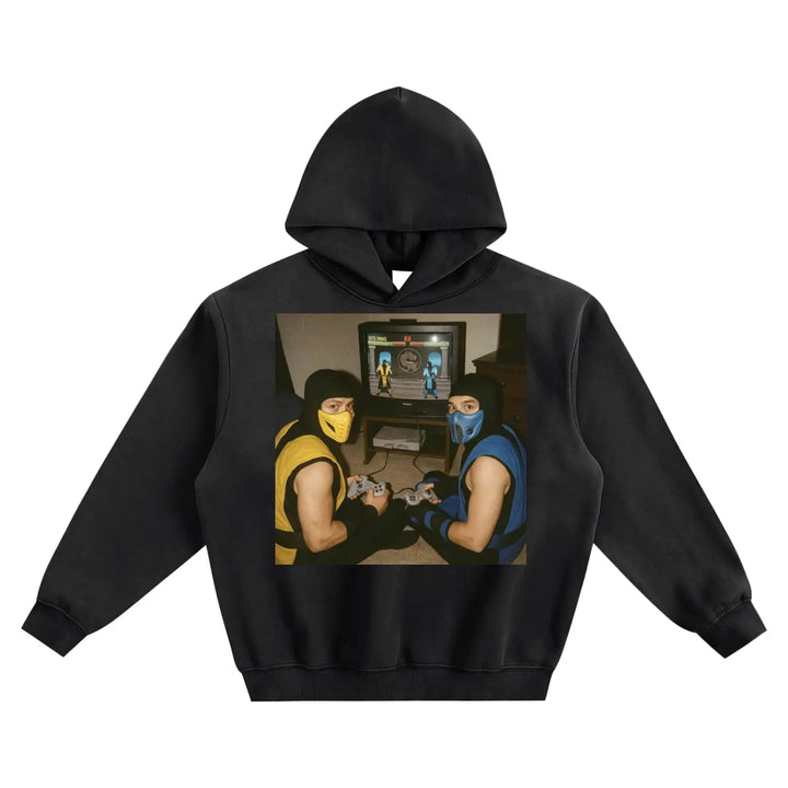 Retro Gaming Fleeced Boxy Hoodie ODMPOD