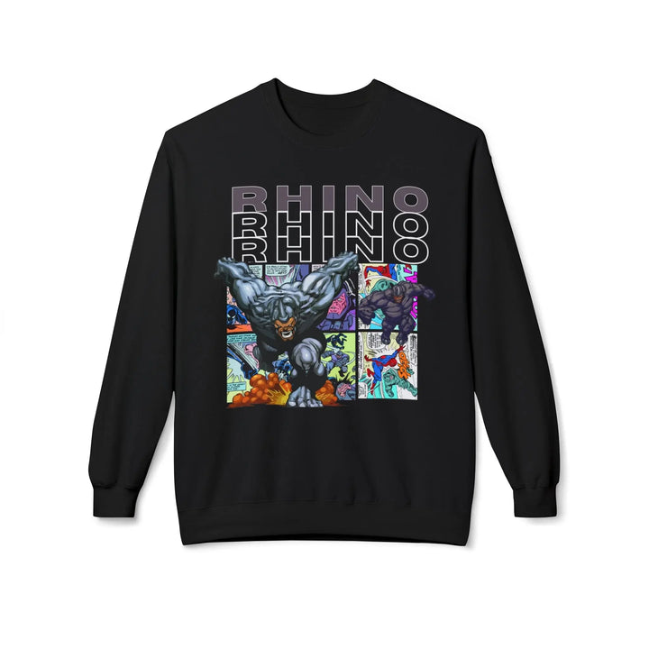 Rhino Graphic Crewneck Sweatshirt Printify