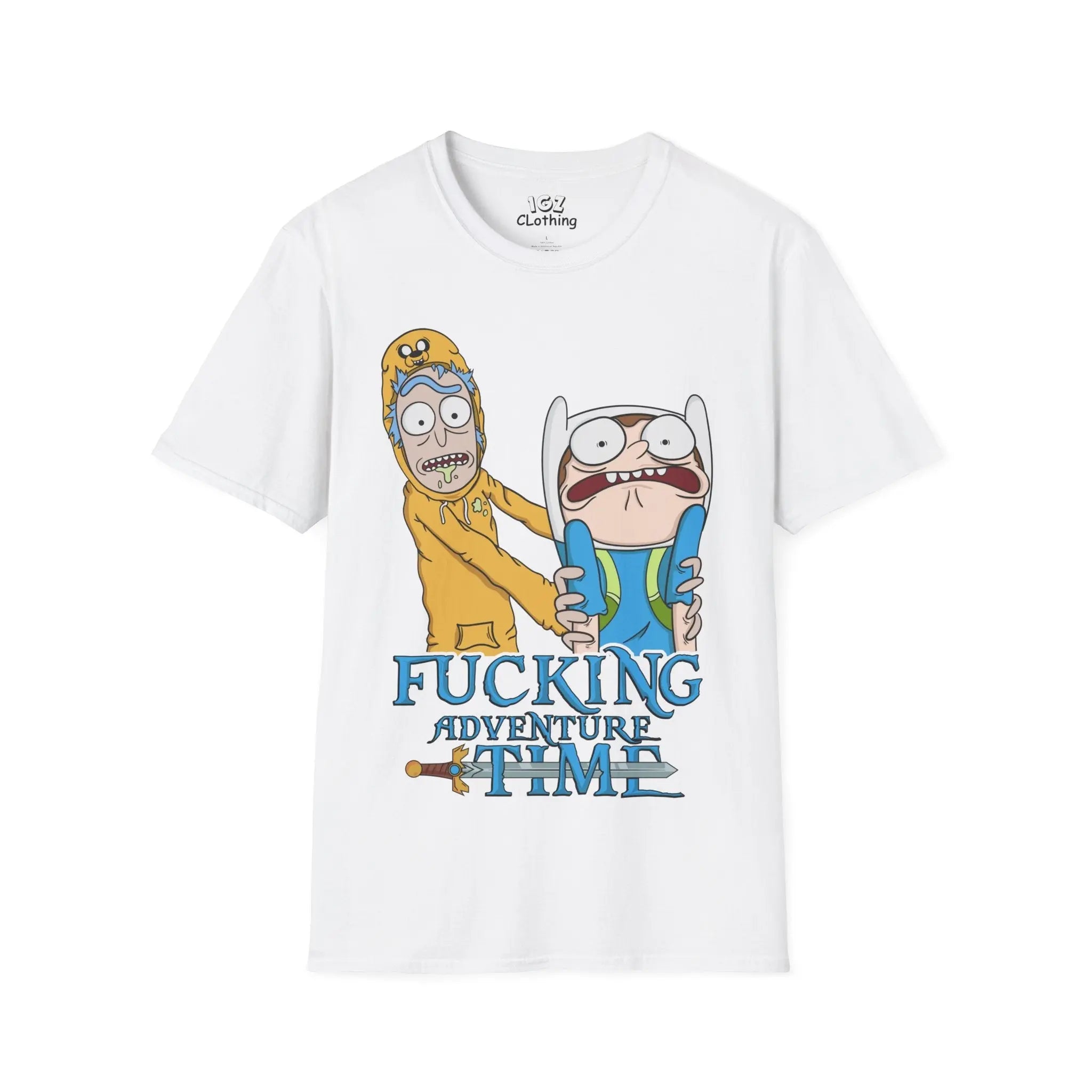 Rick and Morty Adventure Time T-Shirt Printify