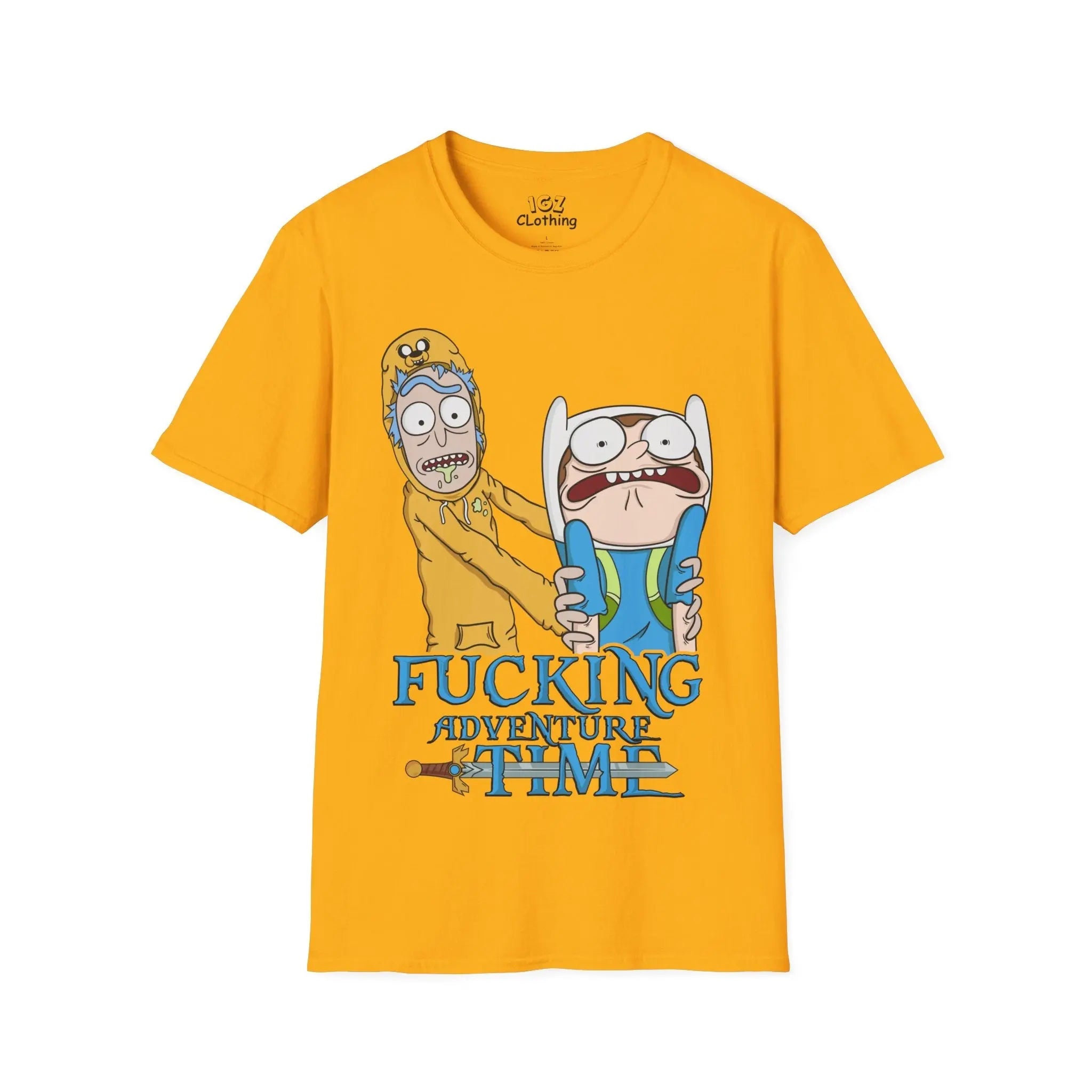 Rick and Morty Adventure Time T-Shirt Printify