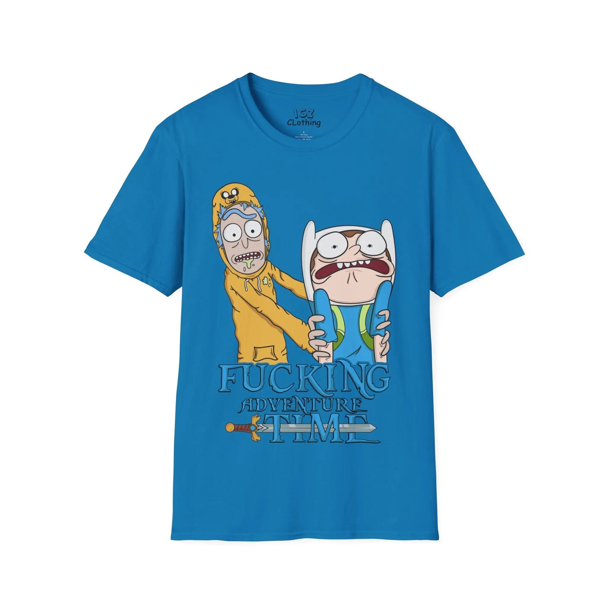 Rick and Morty Adventure Time T-Shirt Printify