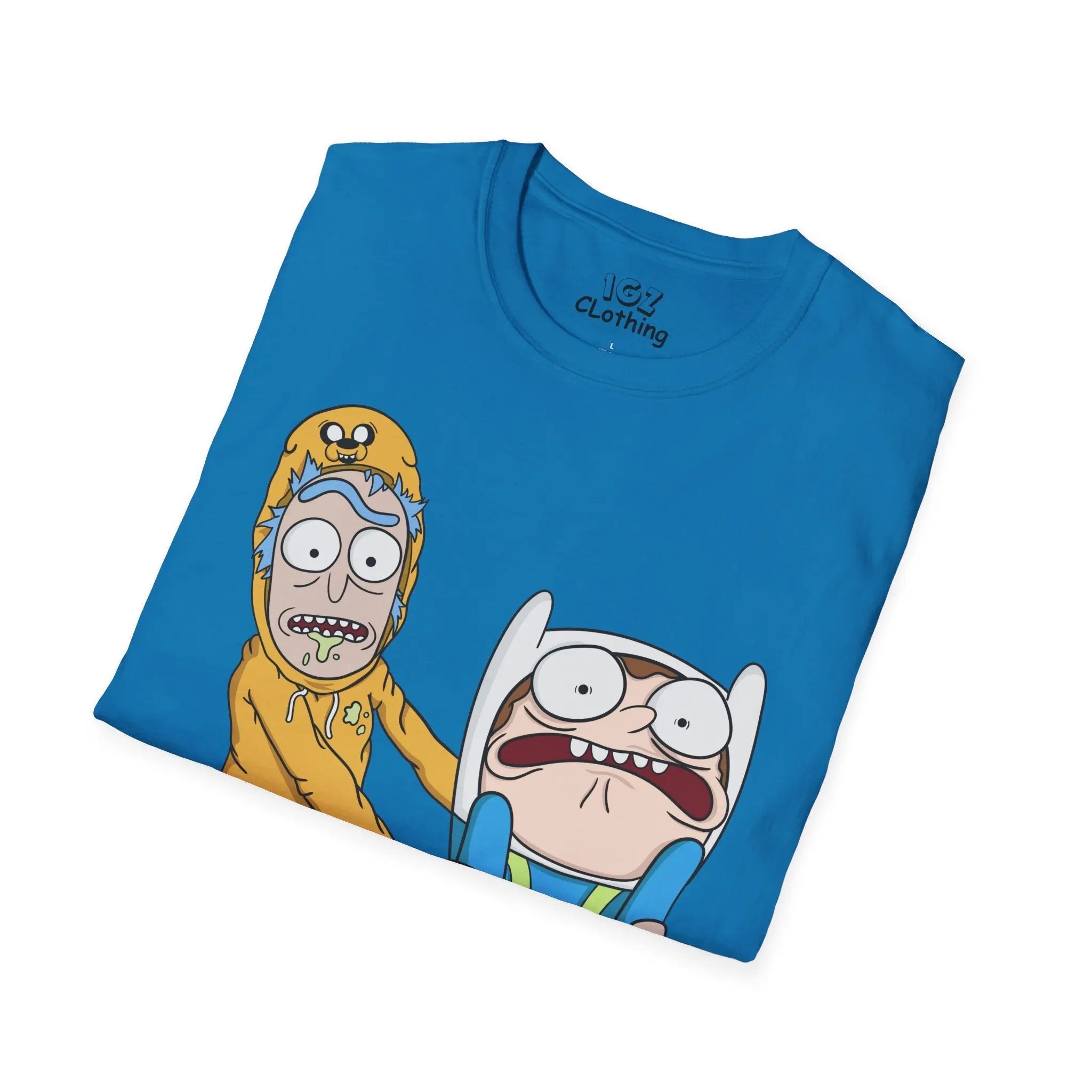 Rick and Morty Adventure Time T-Shirt Printify
