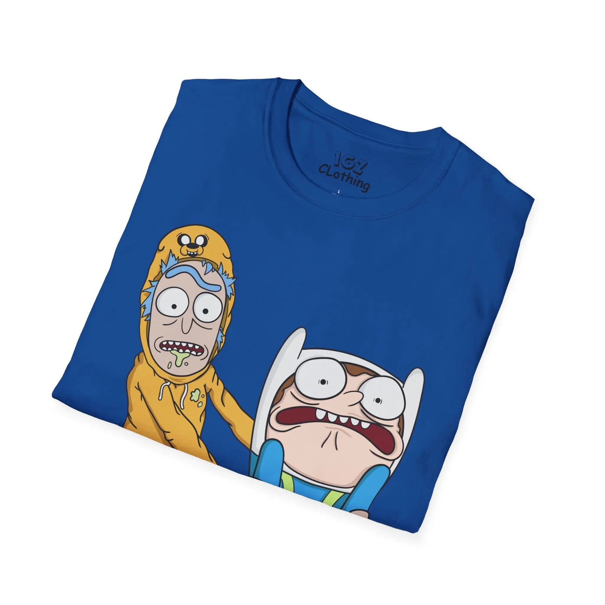 Rick and Morty Adventure Time T-Shirt Printify