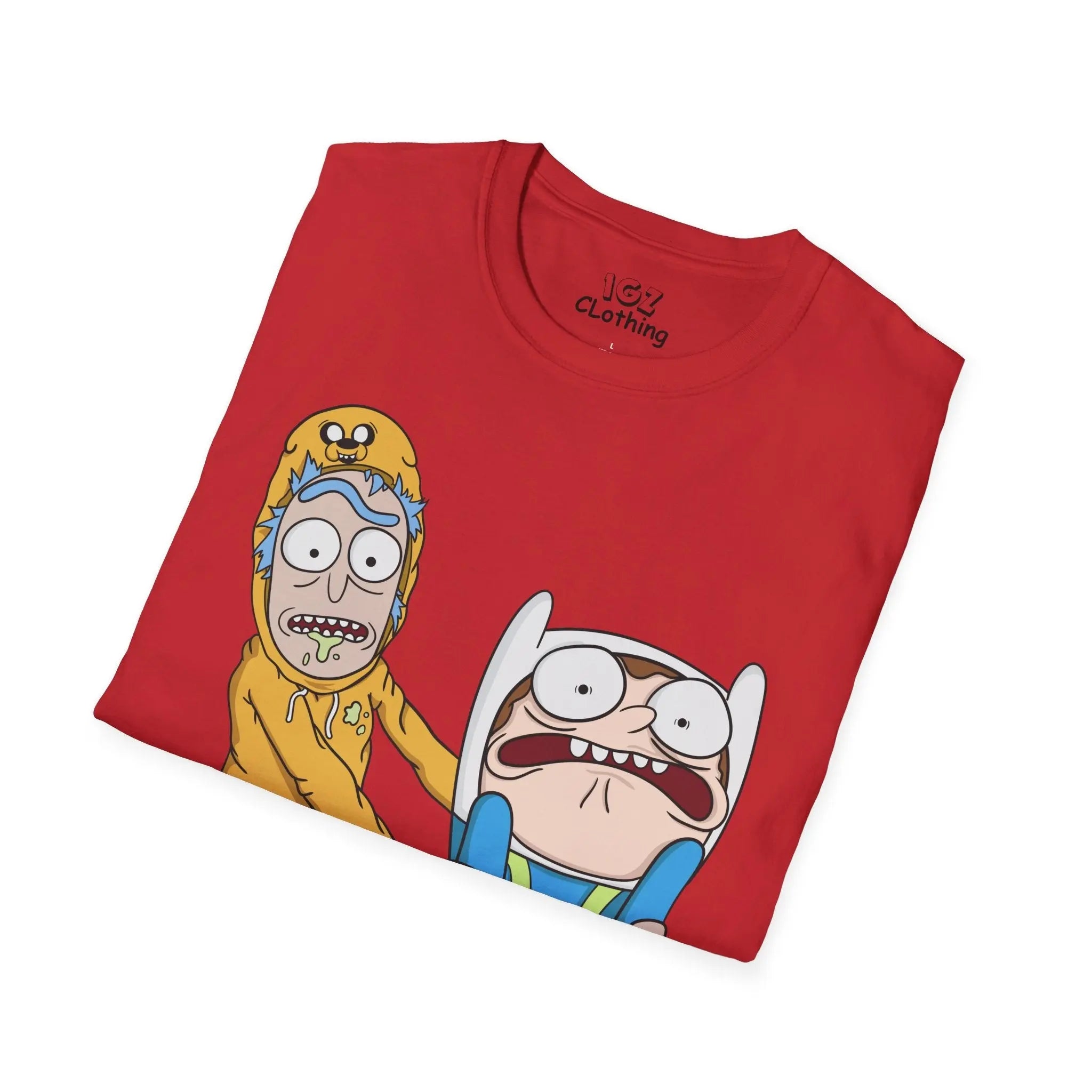 Rick and Morty Adventure Time T-Shirt Printify