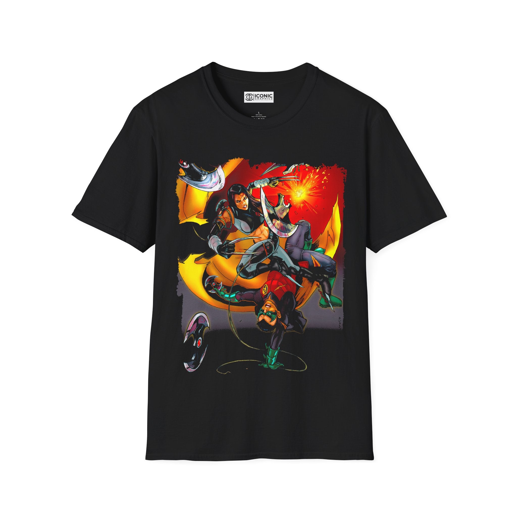 Robin and X-23 T-Shirt - IGZ Clothing  - Robin and X-23 Unisex Softstyle T-Shirt Best Price 26 at IGZ Clothing 