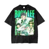 Rock Lee Naruto Oversize Snow Washed T-Shirt ODMPOD