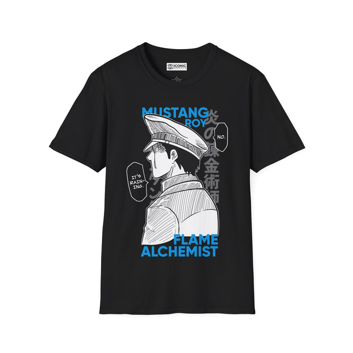 Roy Mustang Fullmetal Alchemist T-Shirt - IGZ Clothing  - Roy Mustang Unisex Softstyle T-Shirt Best Price 26 at IGZ Clothing 
