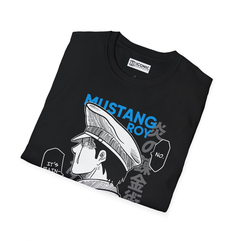 Roy Mustang Fullmetal Alchemist T-Shirt - IGZ Clothing  - Roy Mustang Unisex Softstyle T-Shirt Best Price 26 at IGZ Clothing 