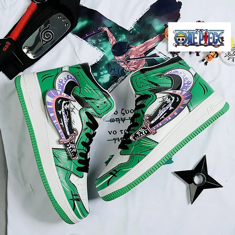 One Piece Roronoa Leather Sneakers