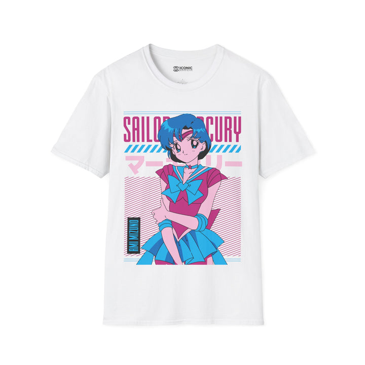 Sailor Mercury Sailor Moon T-Shirt - IGZ Clothing  - Sailor Mercury Unisex Softstyle T-Shirt Best Price 26 at IGZ Clothing 