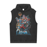 Saint Seiya Snow Washed Sleeveless Hoodie ODMPOD