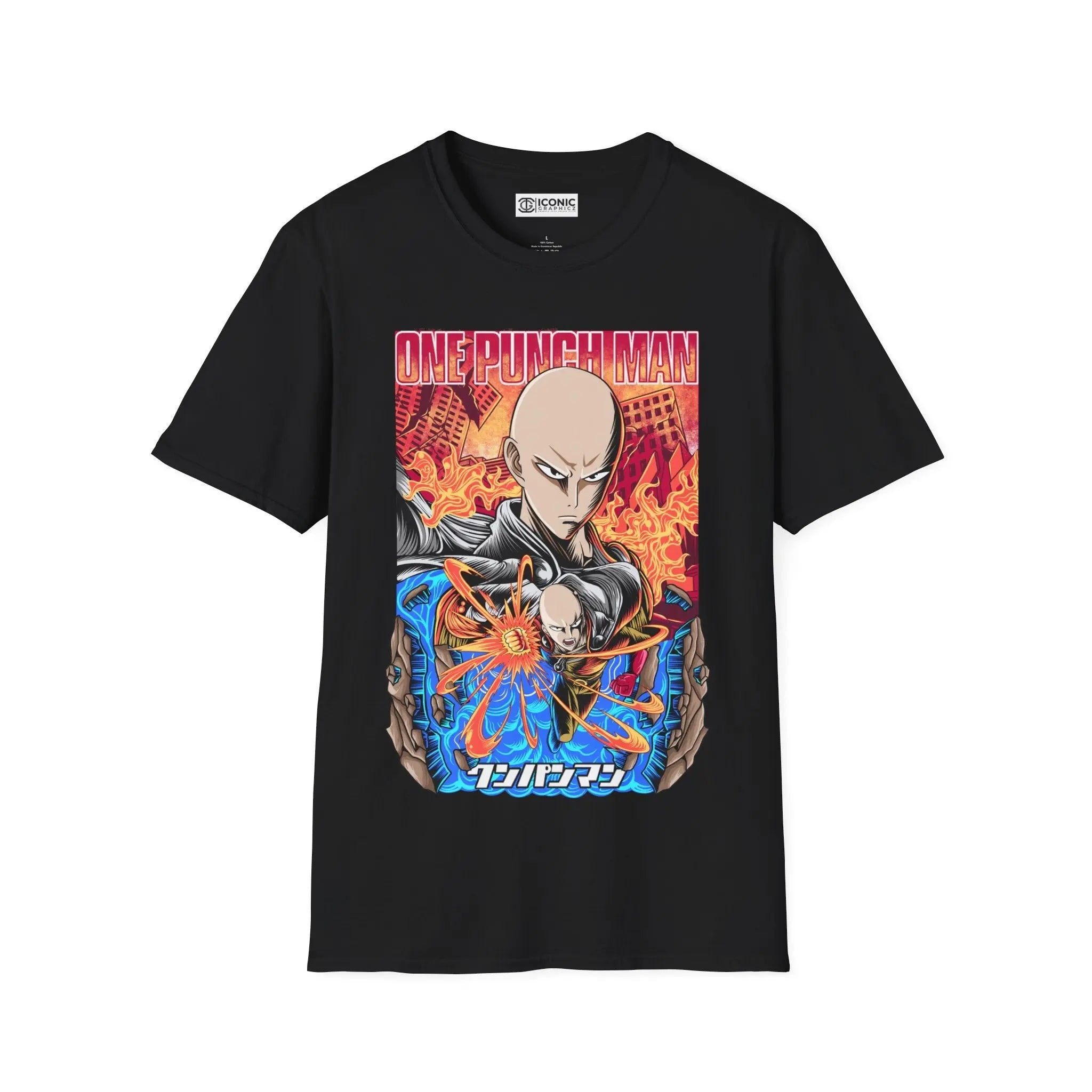 Saitama One Punch Man T-Shirt Printify