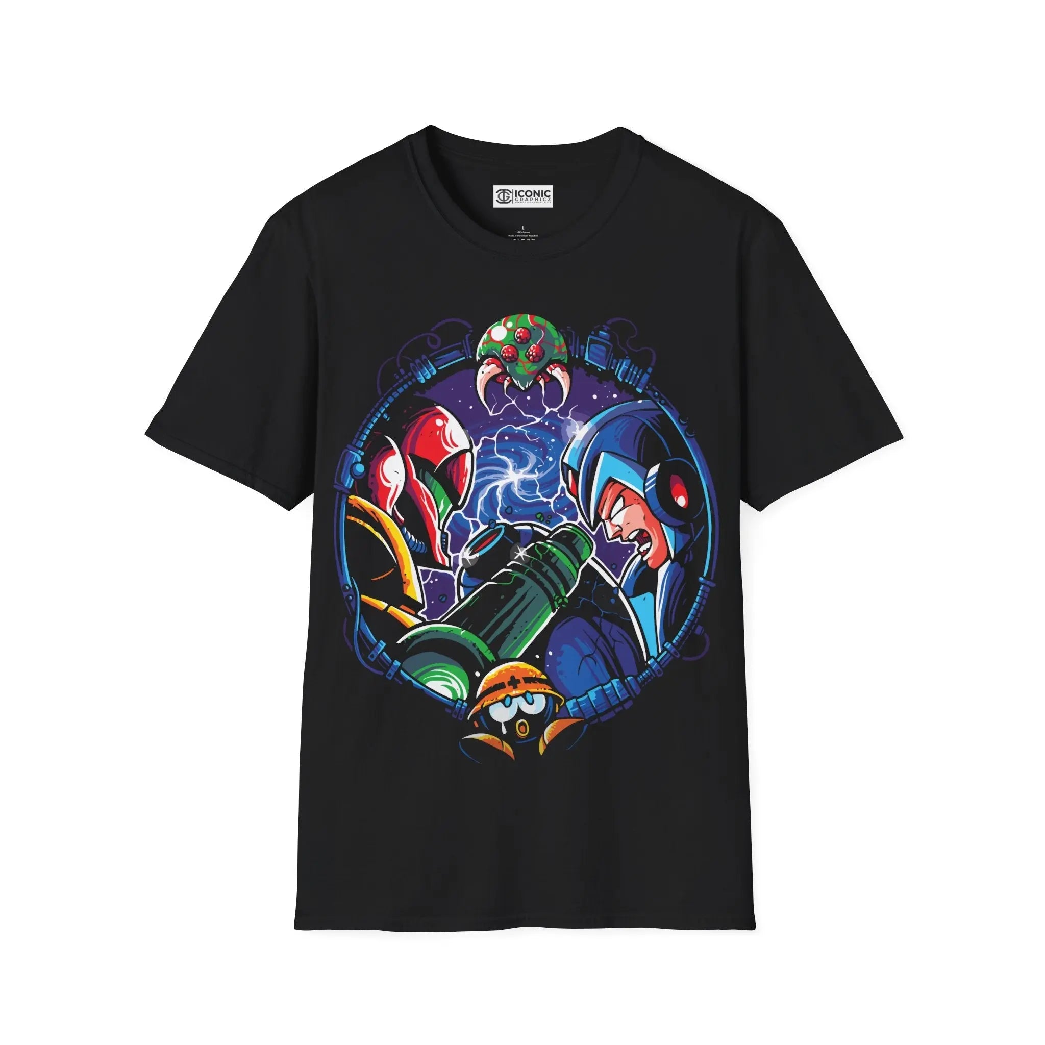 Samus x Mega man T-Shirt Printify