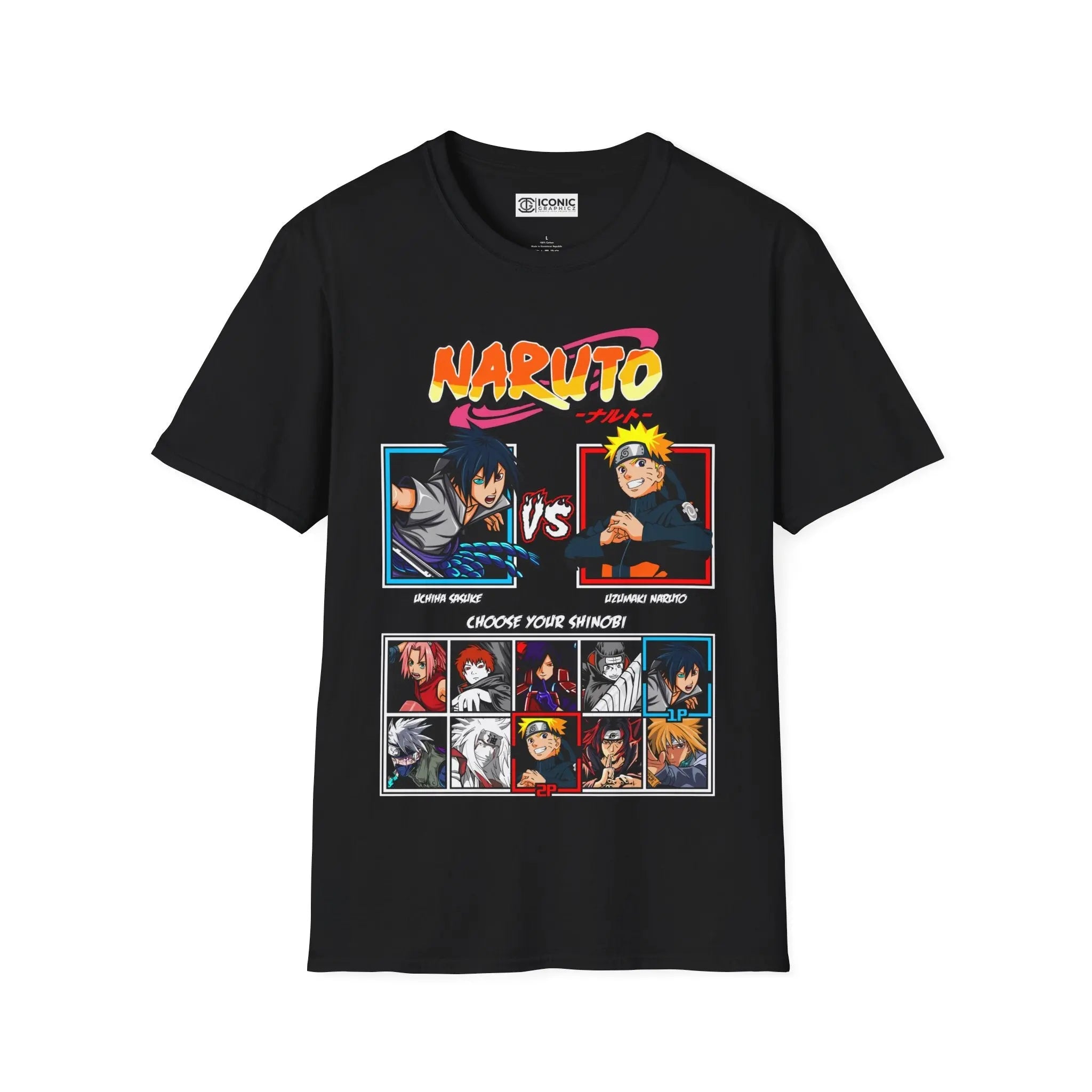 Sasuke x Naruto T-Shirt Printify