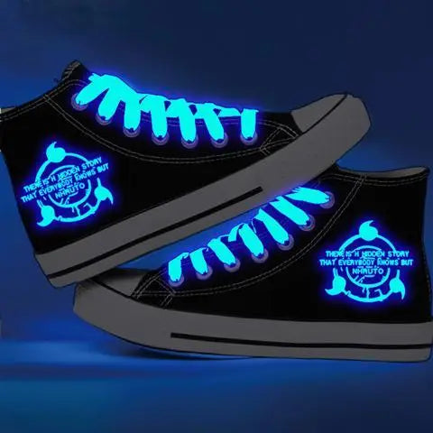 Naruto Glow-In-The-Dark Sneakers