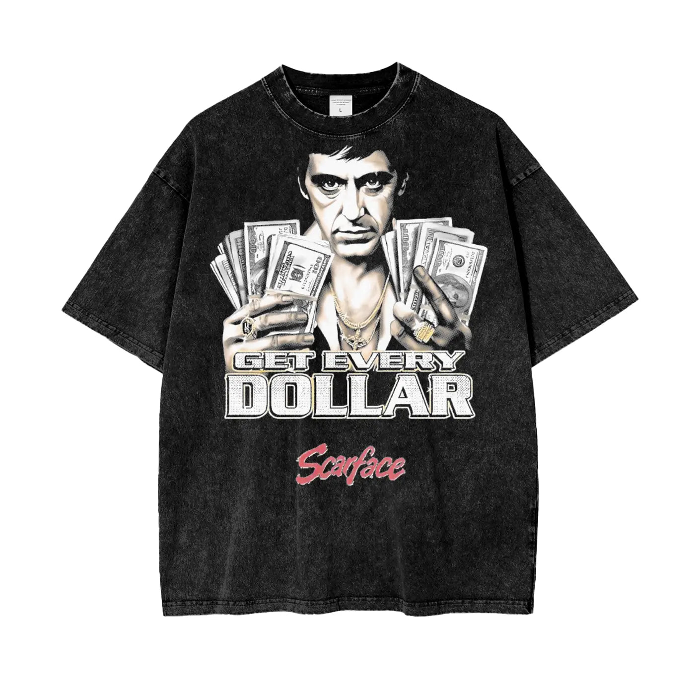 Scarface Oversize Snow Washed T-Shirt ODMPOD