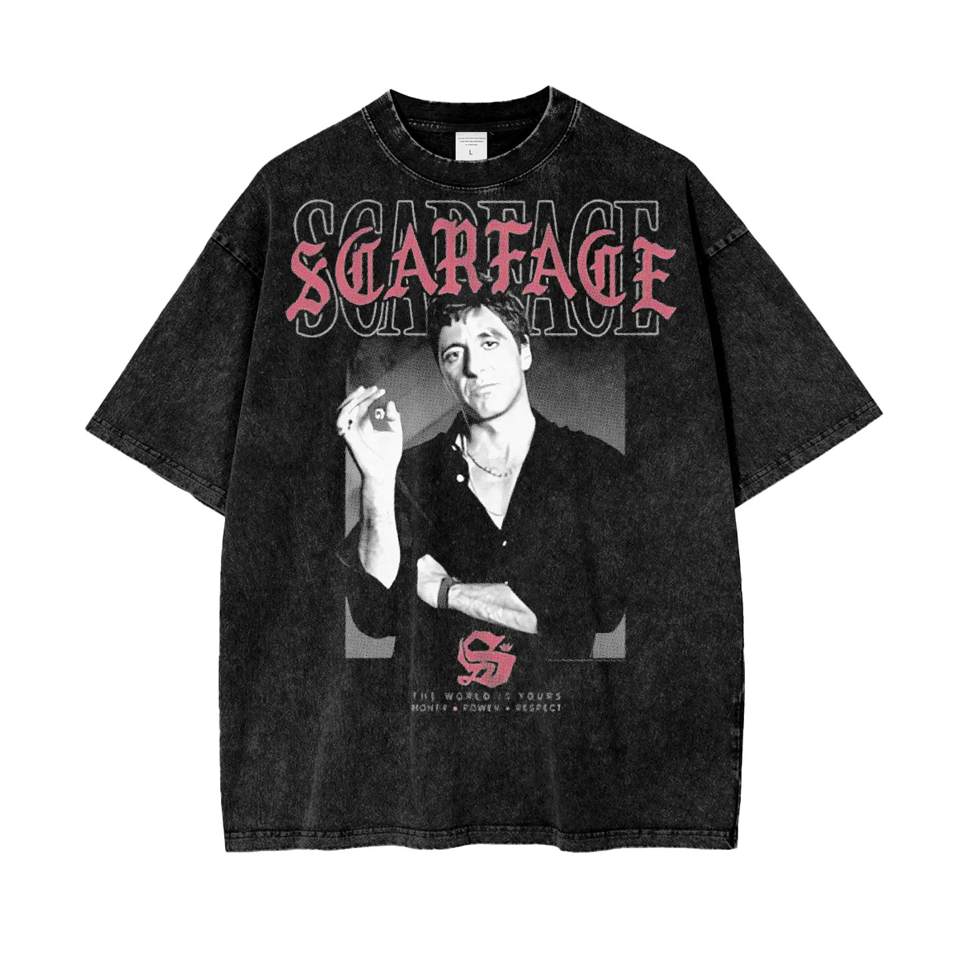 Scarface Oversize Snow Washed T-Shirt ODMPOD