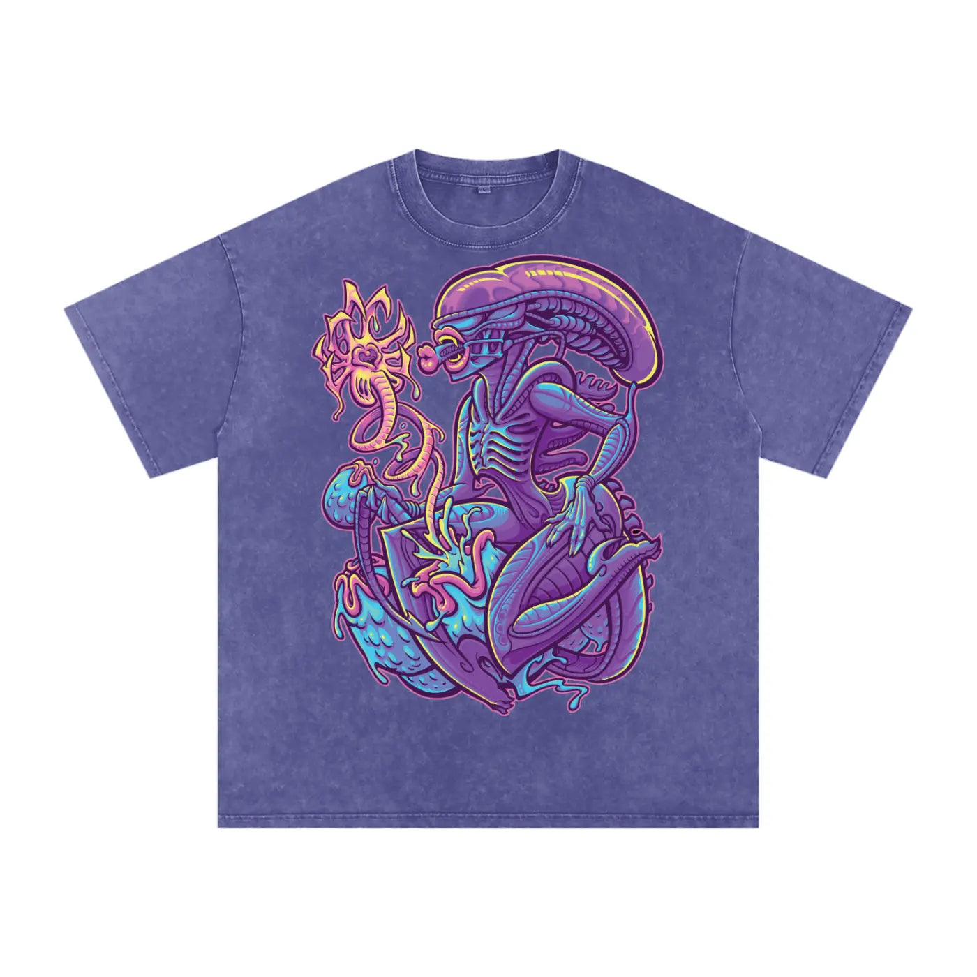 Sexy Aliens Acid Wash Oversize T-Shirt - 250 GSM ODMPOD