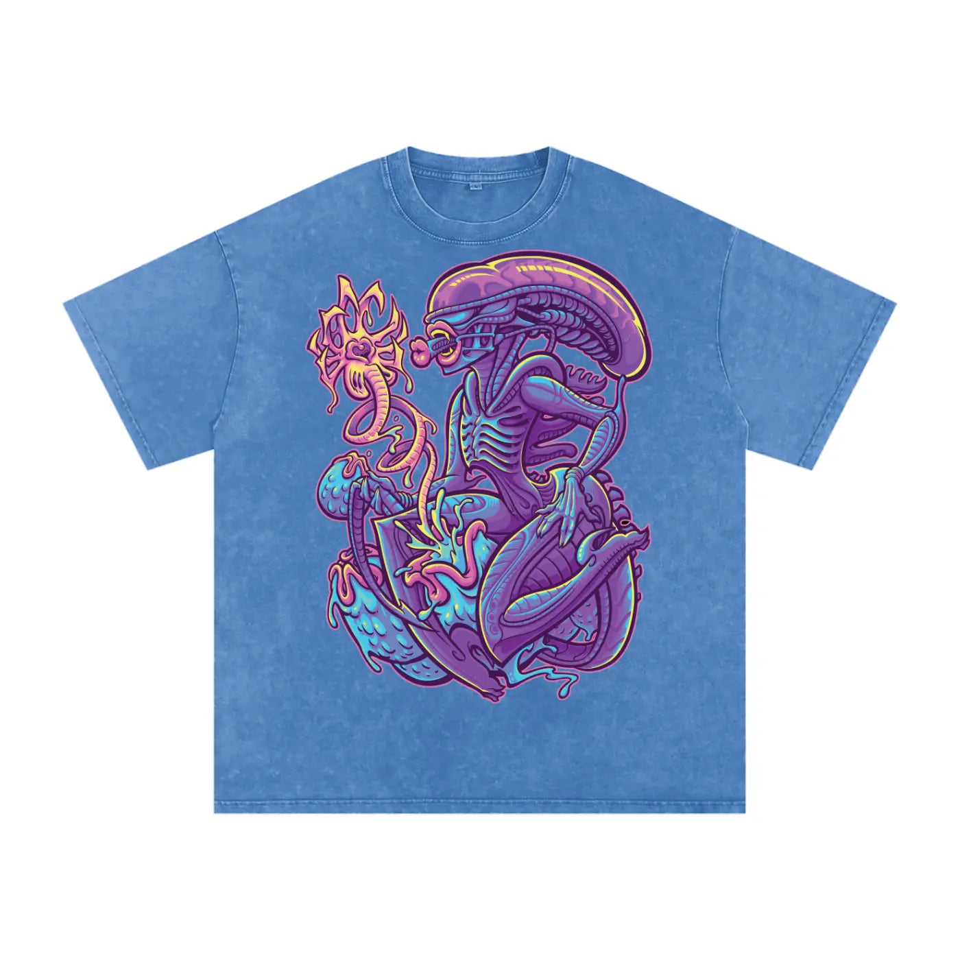 Sexy Aliens Acid Wash Oversize T-Shirt - 250 GSM ODMPOD