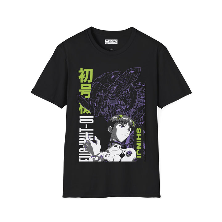 Shinji Evangelion T-Shirt - IGZ Clothing  - Shinji Unisex Softstyle T-Shirt Best Price 26 at IGZ Clothing 