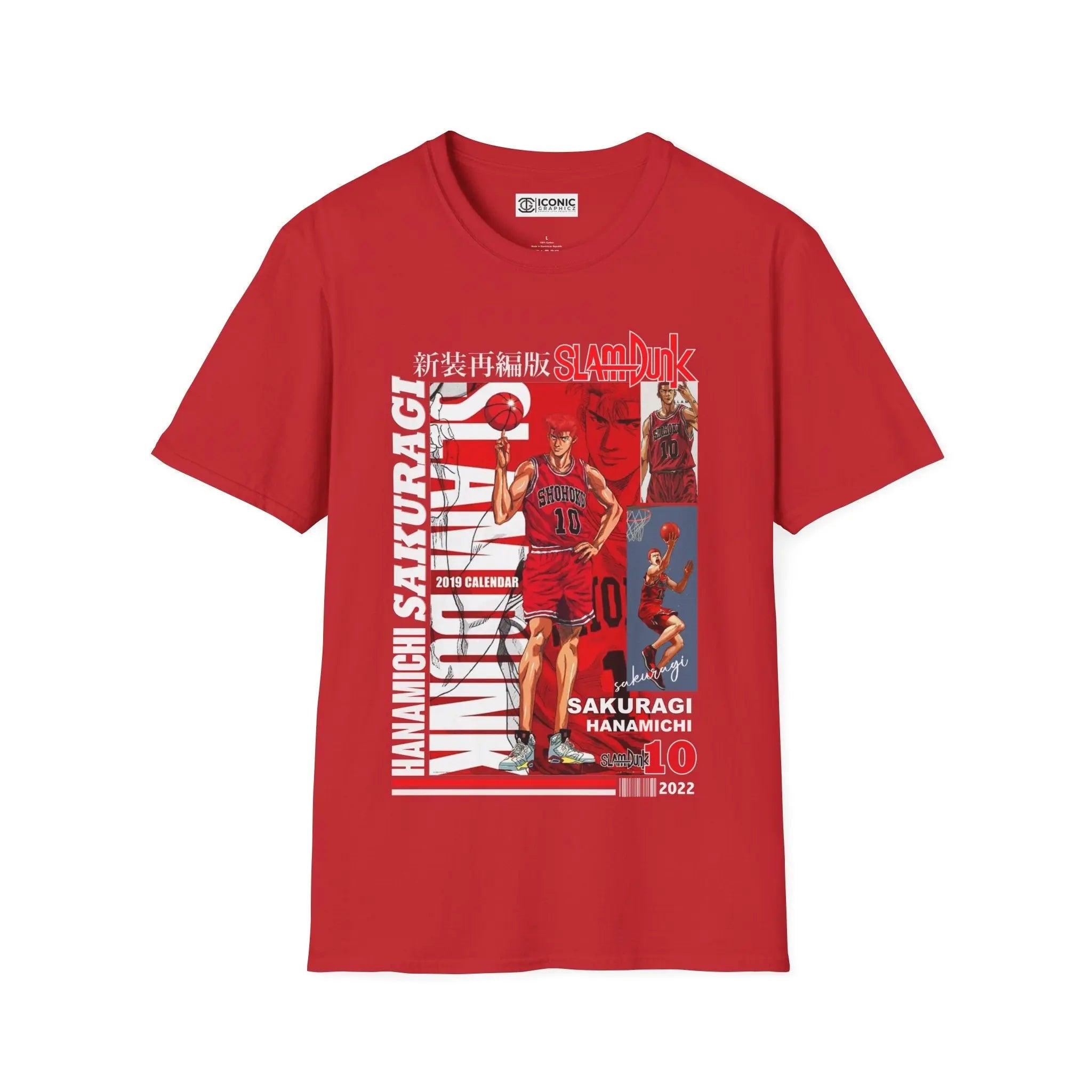 SlamDunk Hanamichi Sakuragi T-Shirt Printify
