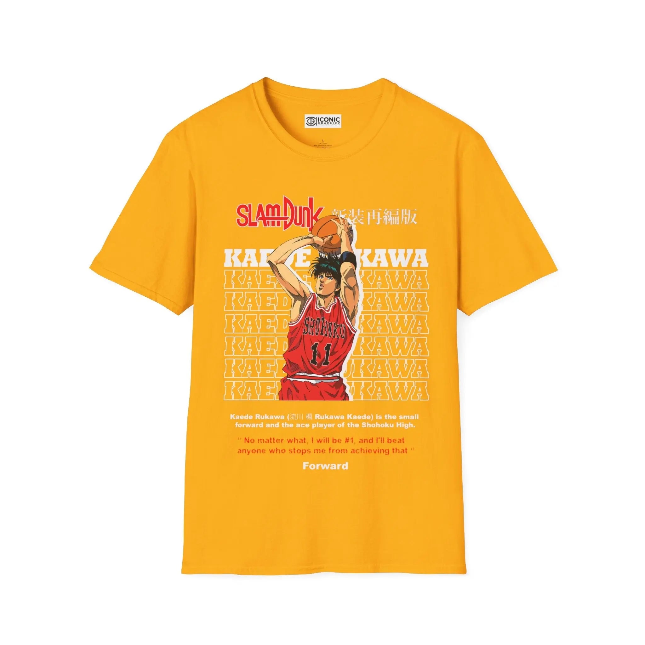 SlamDunk Kaede Kawawa T-Shirt Printify