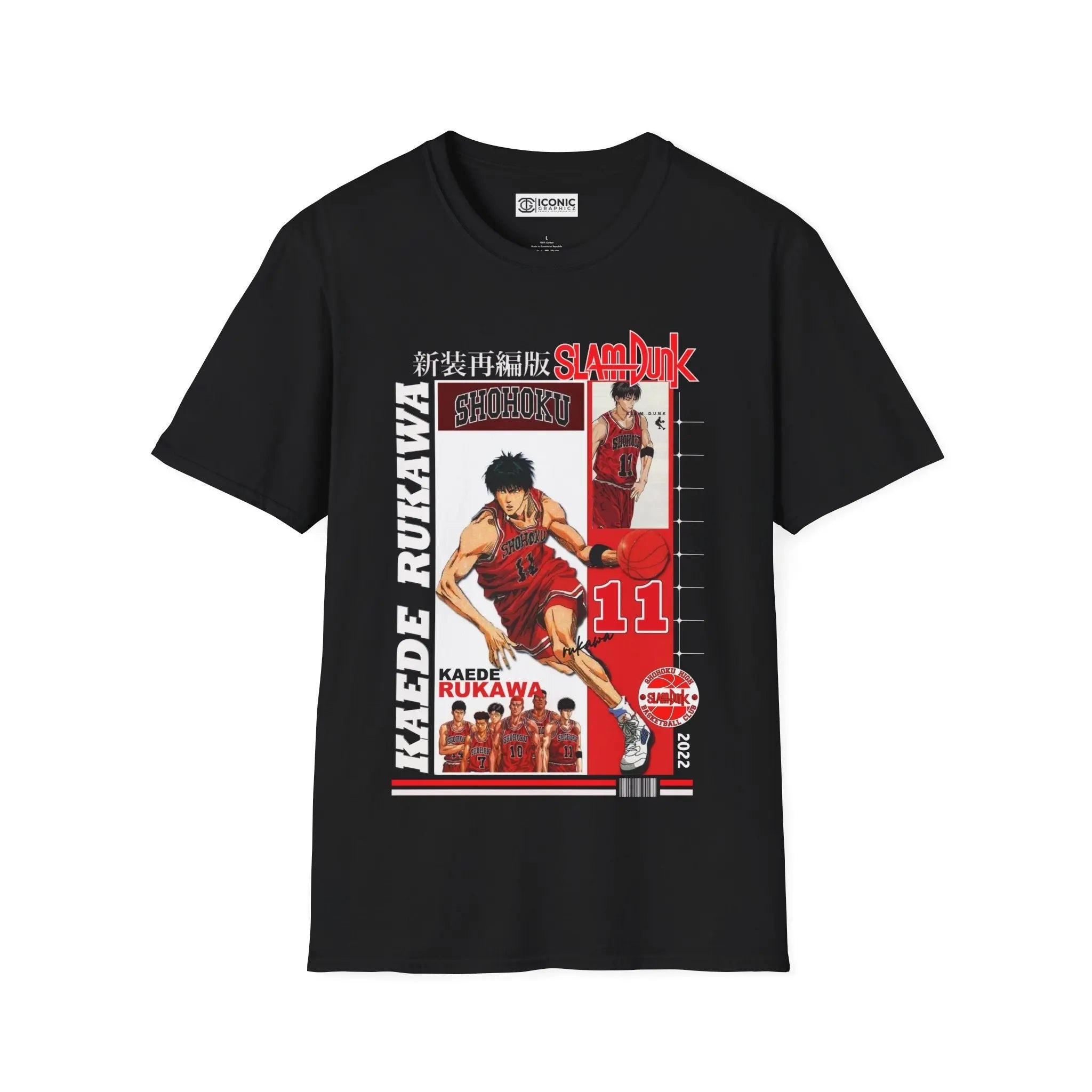 SlamDunk Kaede Rukawa T-Shirt Printify