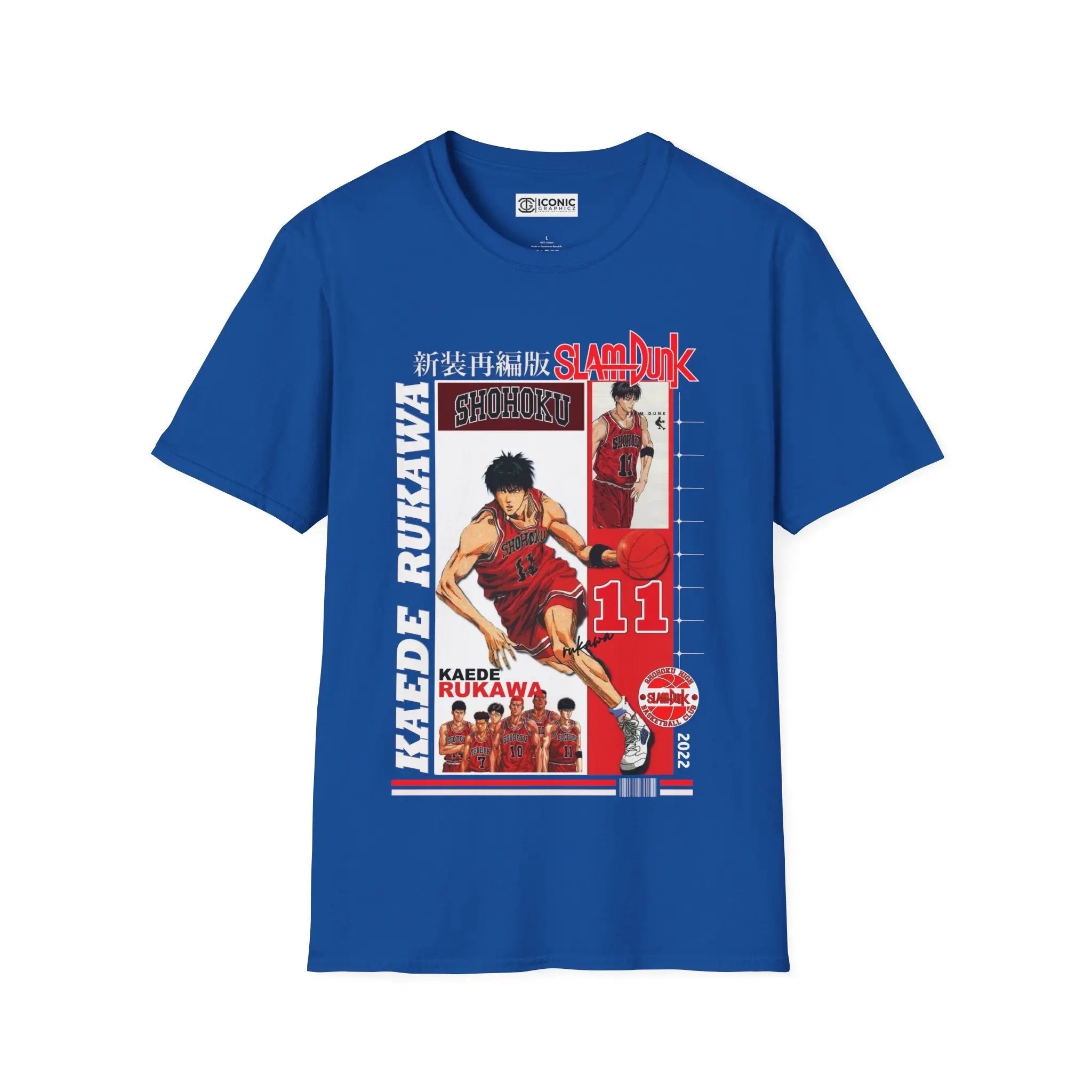 SlamDunk Kaede Rukawa T-Shirt Printify