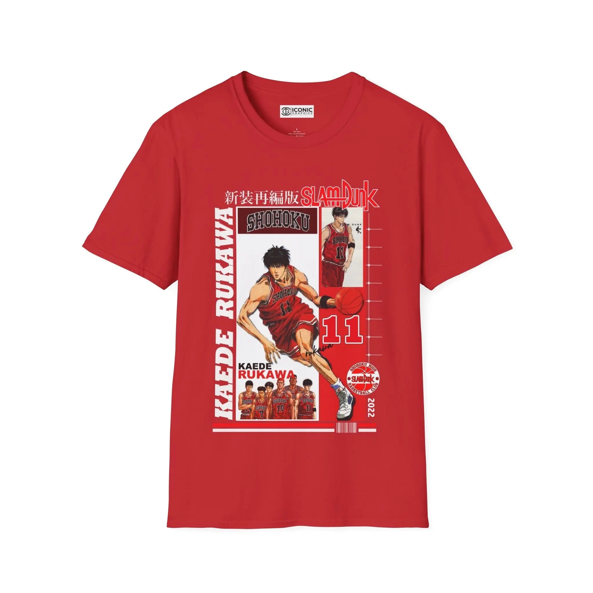 SlamDunk Kaede Rukawa T-Shirt Printify