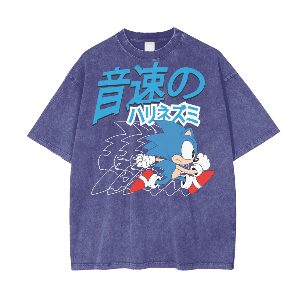 Sonic Oversize Snow Washed T-Shirt - 