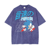 Sonic Oversize Snow Washed T-Shirt - 
