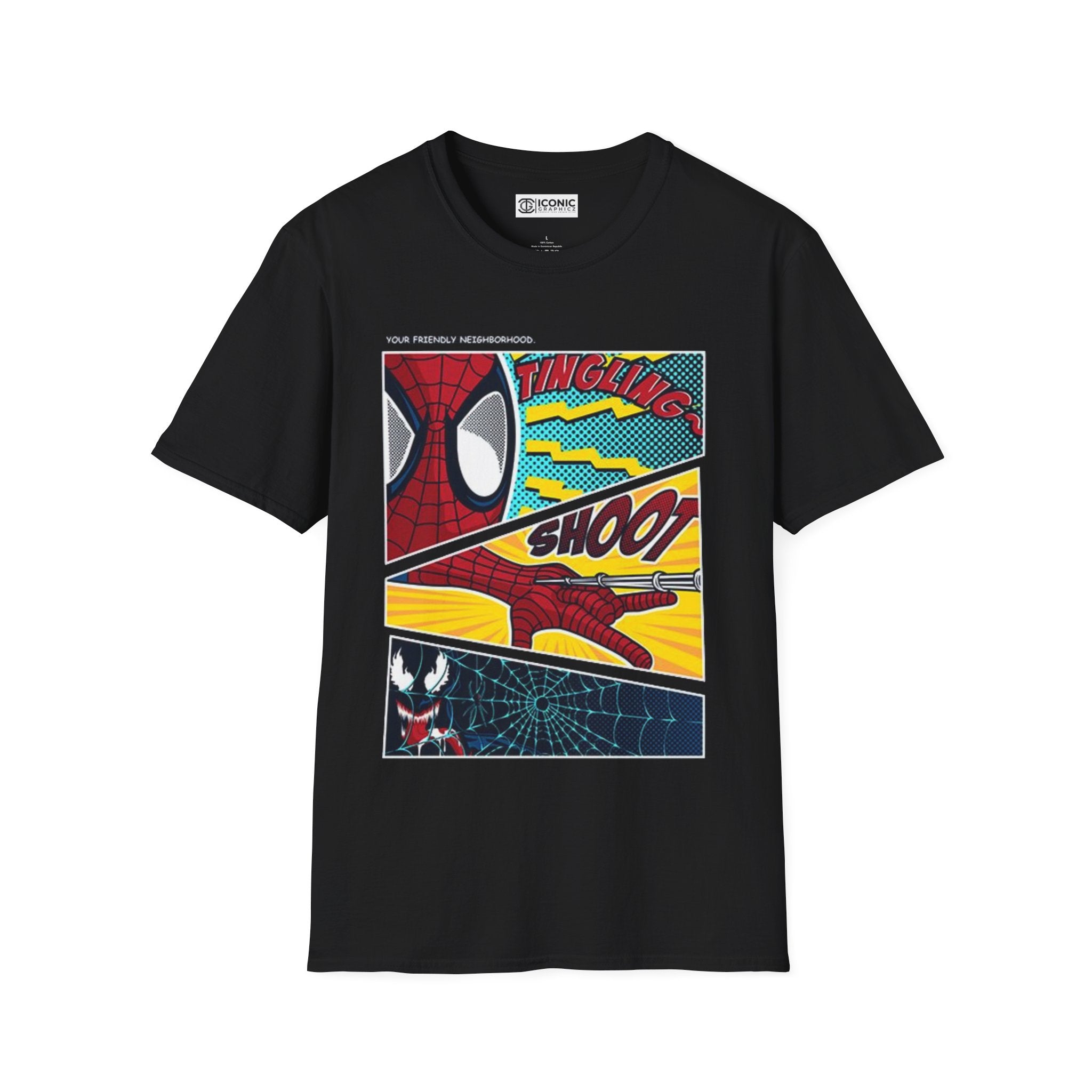 Spider-Man T-Shirt - IGZ Clothing  - Spider-Man Unisex Softstyle T-Shirt Best Price 26 at IGZ Clothing 