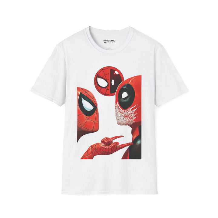 Spider-Man and Deadpool T-Shirt - IGZ Clothing  - Spider-Man and Deadpool Unisex Softstyle T-Shirt Best Price 26 at IGZ Clothing 