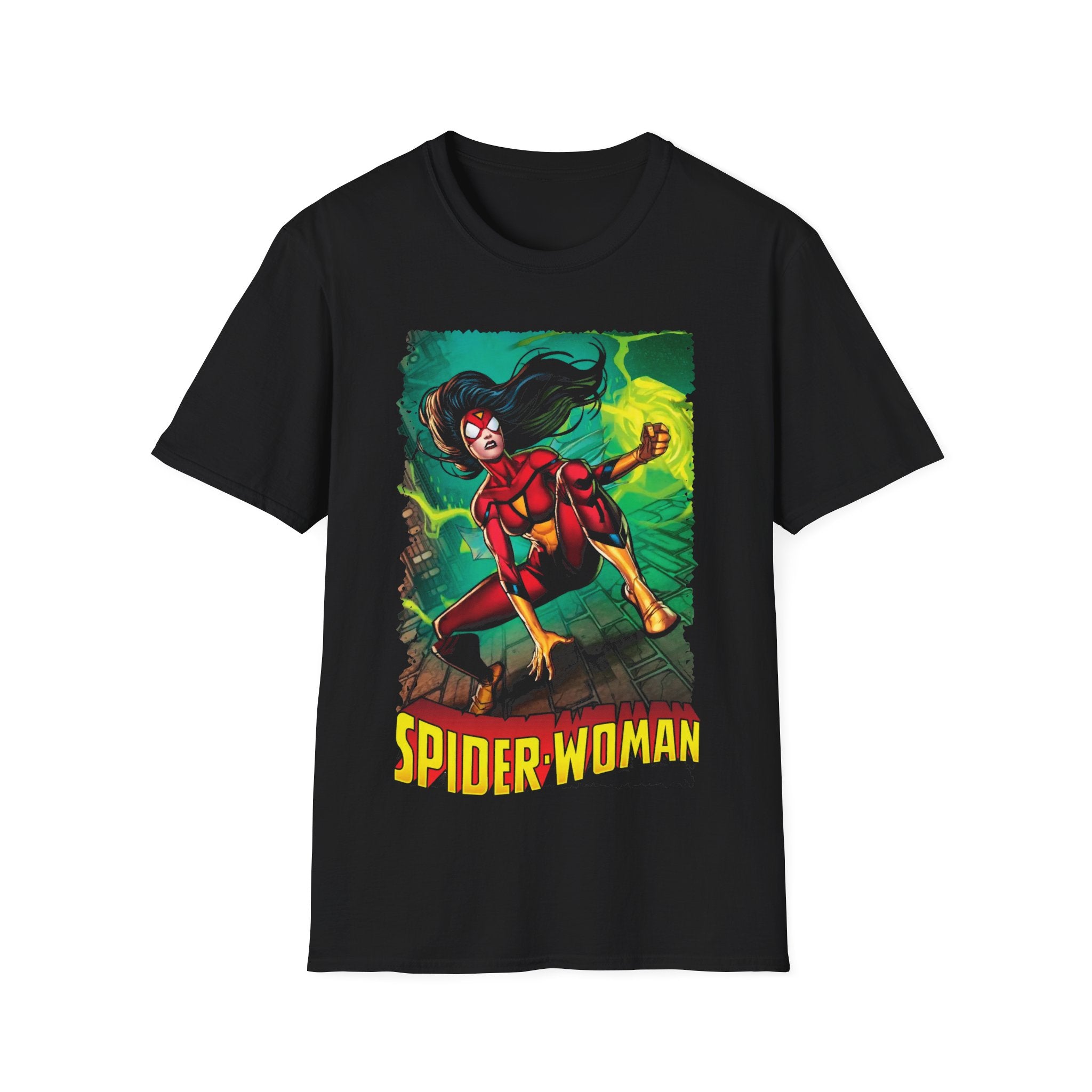 Spider-Woman T-Shirt - IGZ Clothing  - Spider-Woman Unisex Softstyle T-Shirt Best Price 26 at IGZ Clothing 