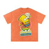 Spongebob Bart Acid Wash Oversize T-Shirt - 250 GSM ODMPOD