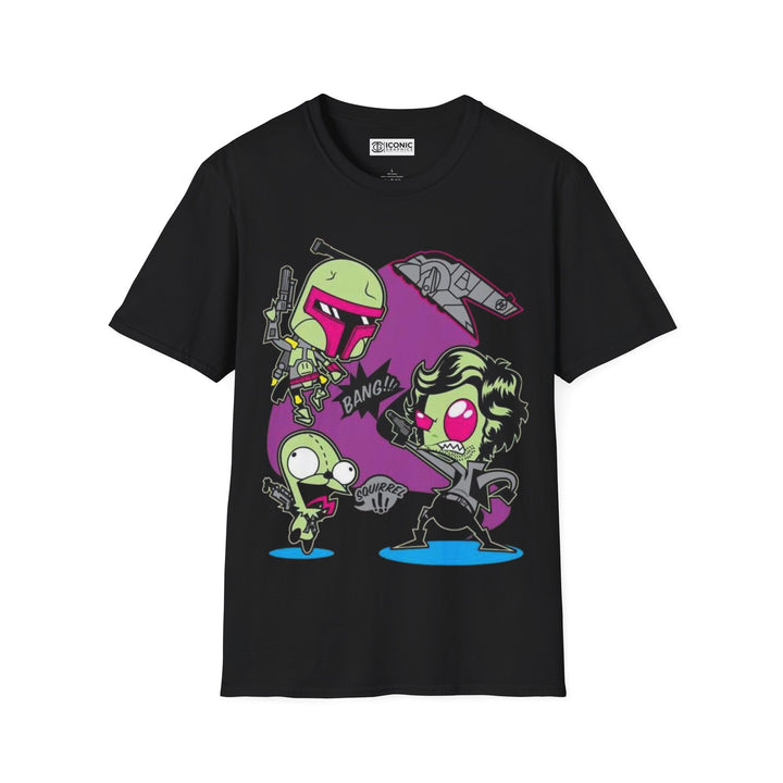 Star Wars T-Shirt - IGZ Clothing  - Star Wars-Invader Zim Unisex Softstyle T-Shirt Best Price 26 at IGZ Clothing 