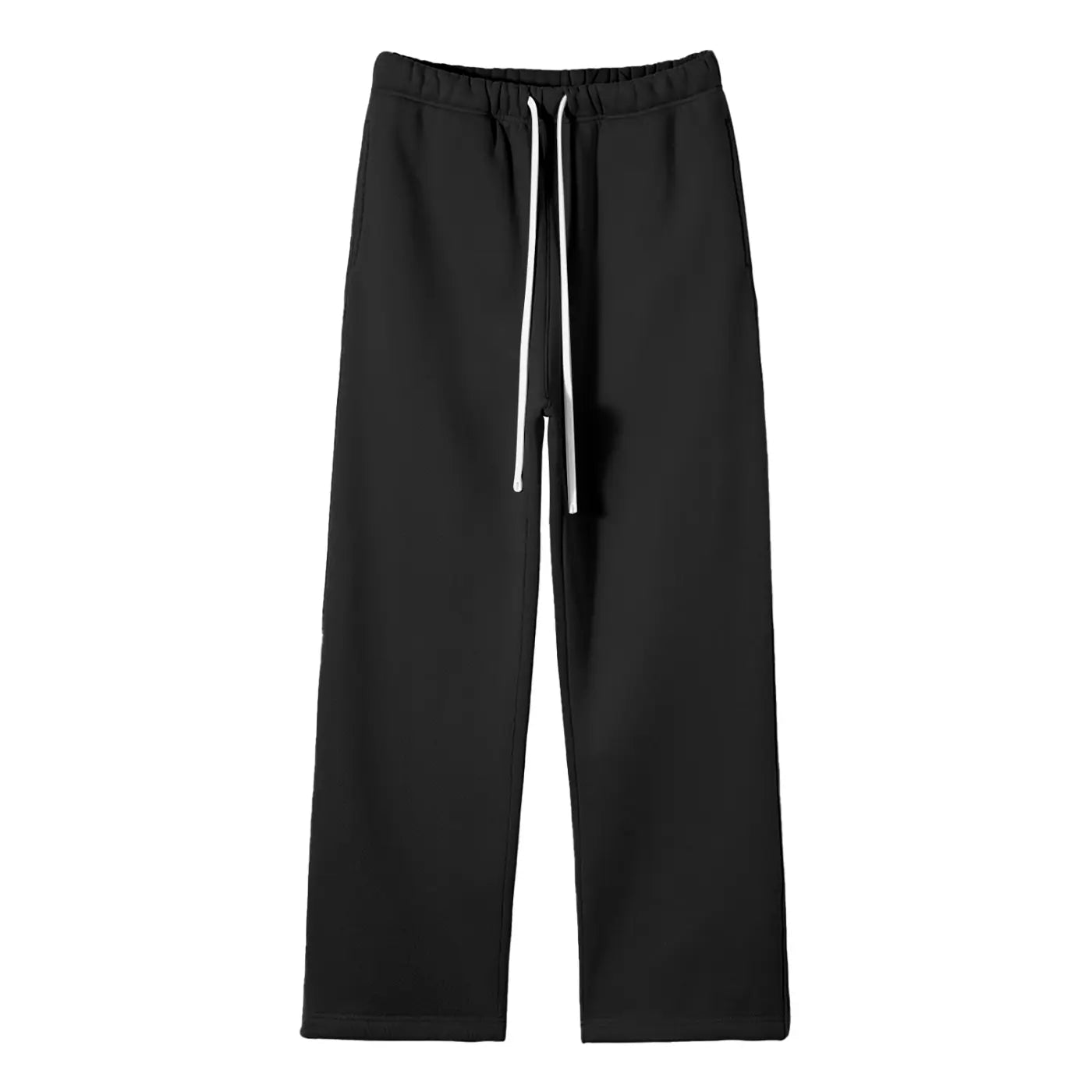 Streetwear Unisex Solid Color Fleece Straight Leg Pants ODMPOD