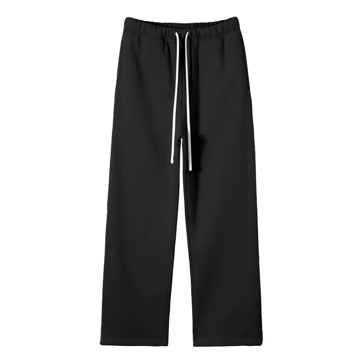 Streetwear Unisex Solid Color Fleece Straight Leg Pants ODMPOD