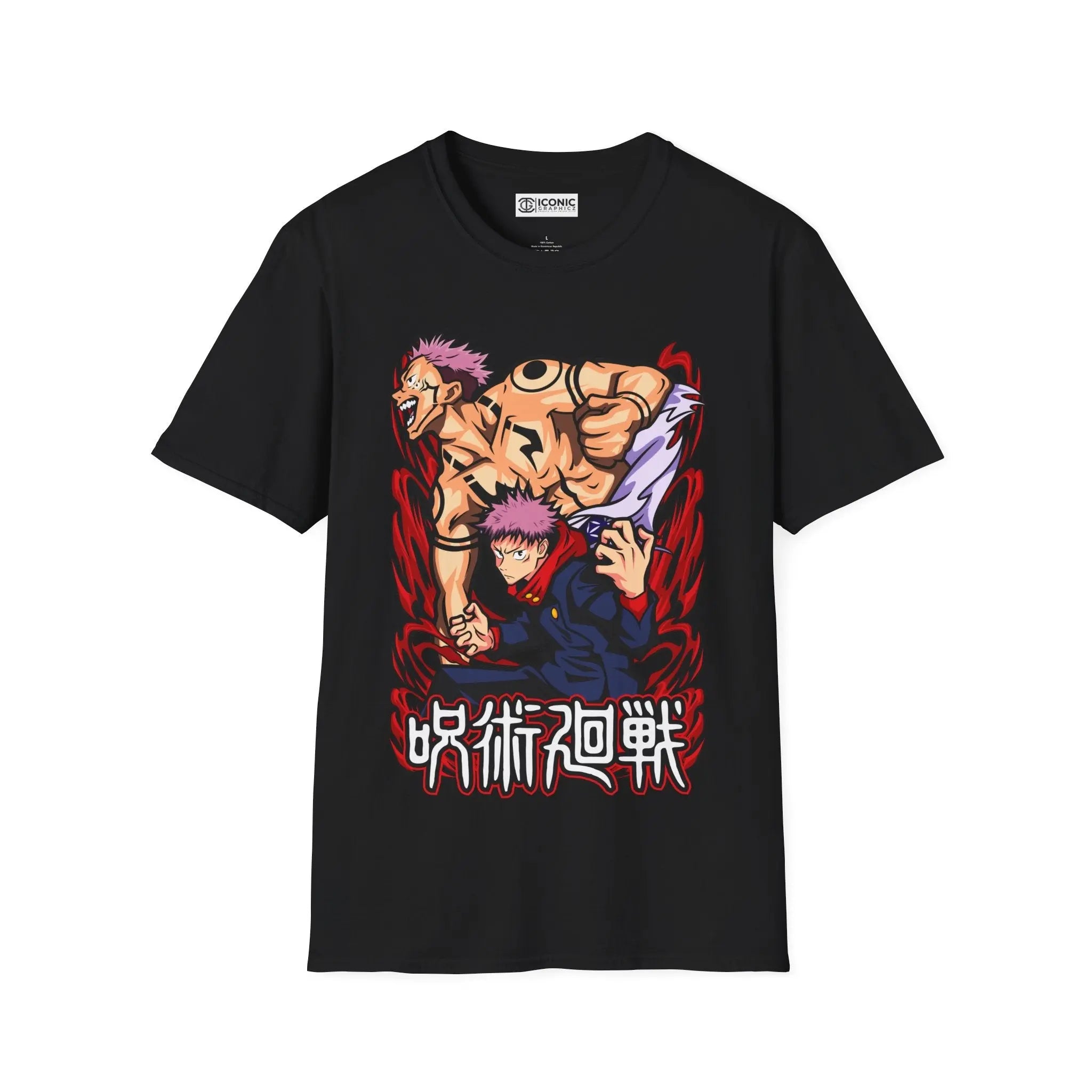 Sukuna and Yuji Jujitsu Kaisen T-Shirt Printify