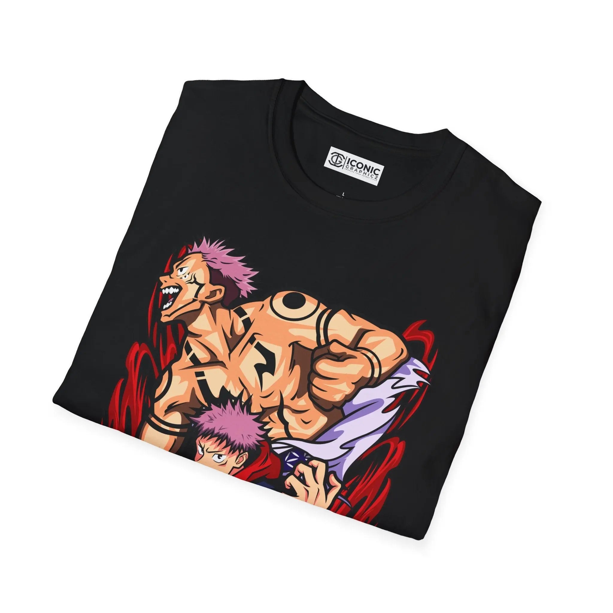 Sukuna and Yuji Jujitsu Kaisen T-Shirt Printify