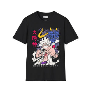 Sun God Luffy One Piece T-Shirt Printify