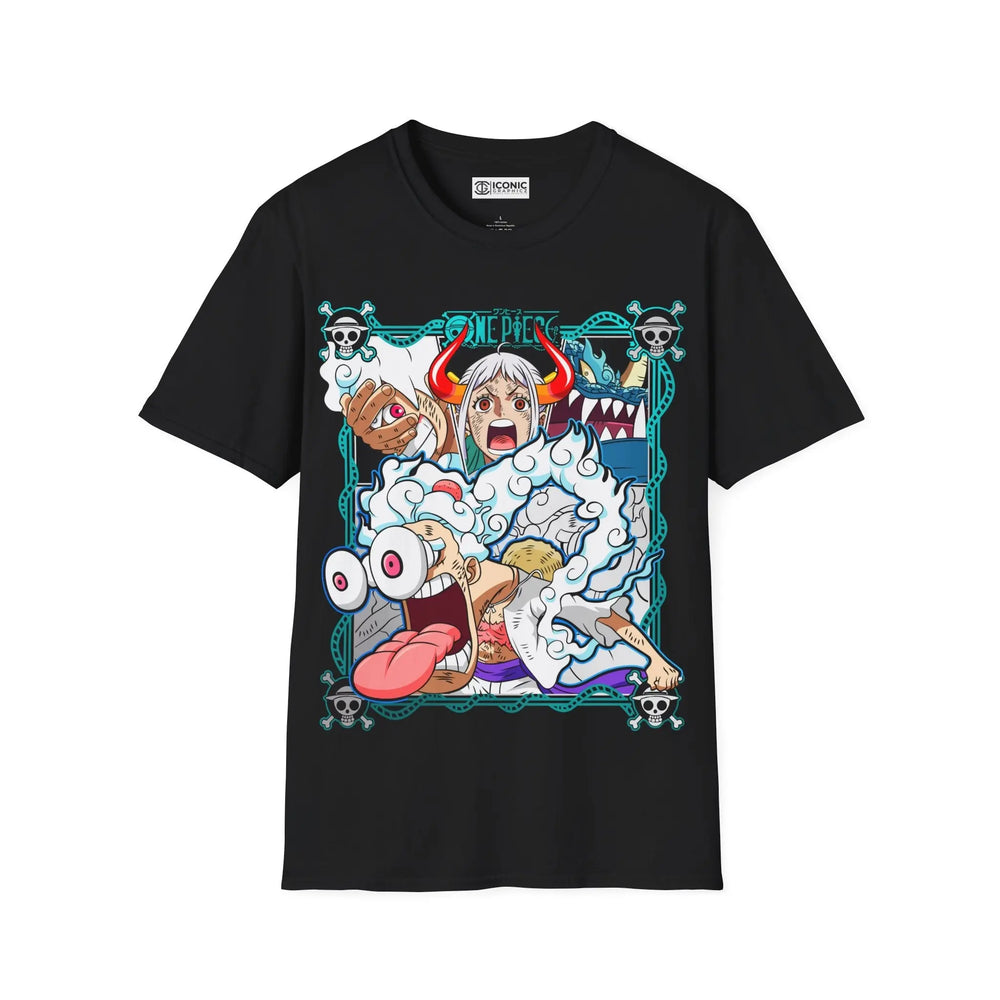 Sun God Luffy One Piece T-Shirt Printify