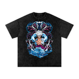 Sun god luffy One Piece Acid Wash Oversize T-Shirt ODMPOD