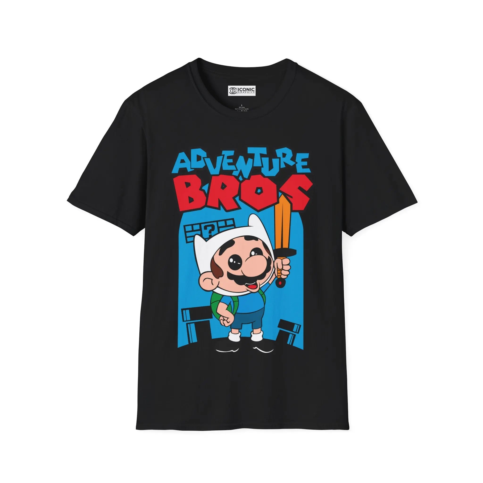 Super Mario Adventure Time parody T-Shirt Printify