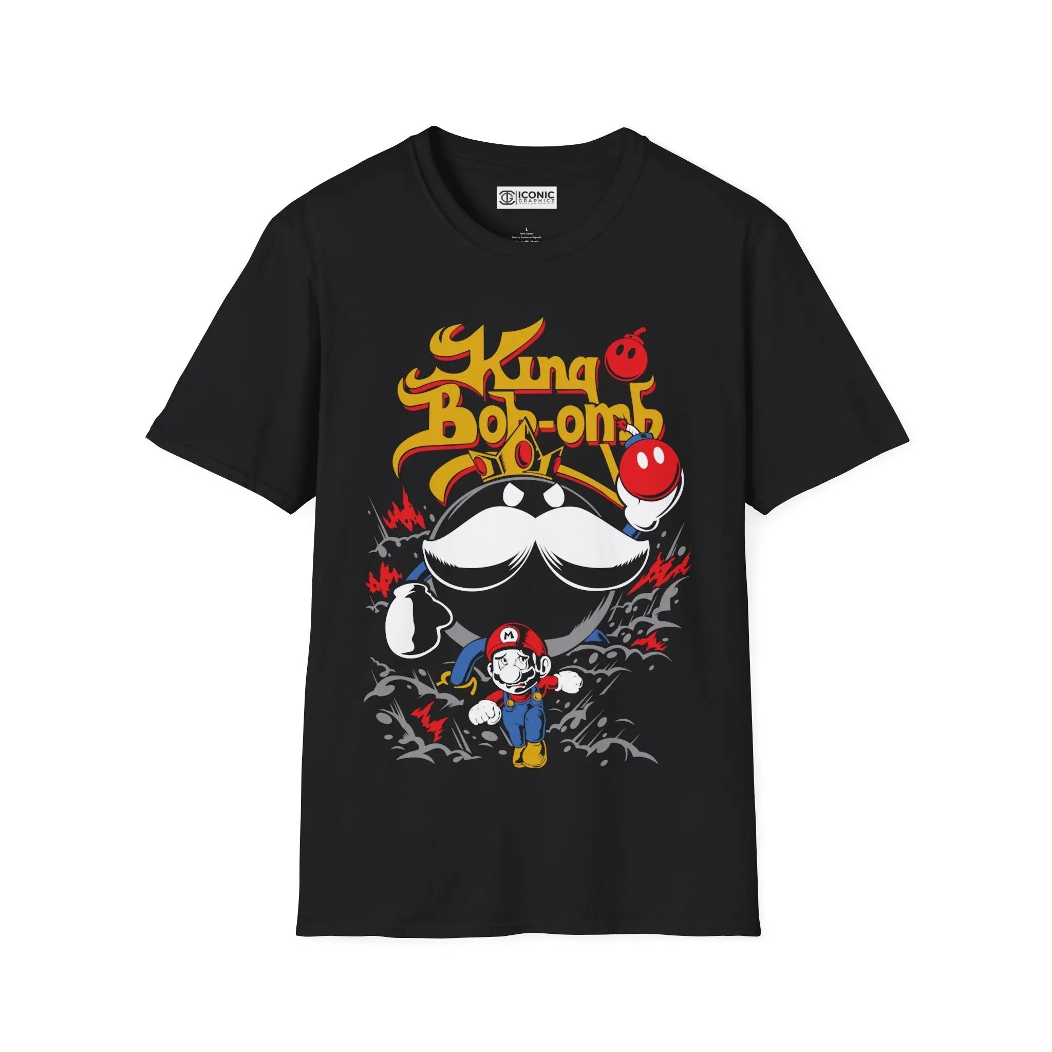 Super Mario King Bob-omb T-Shirt Printify