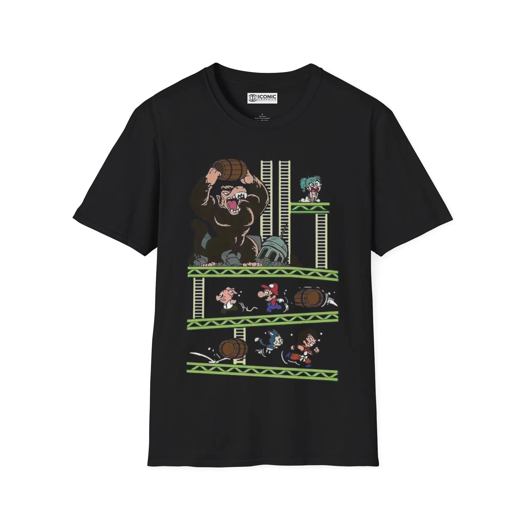 Super Mario and Dragonball T-Shirt Printify