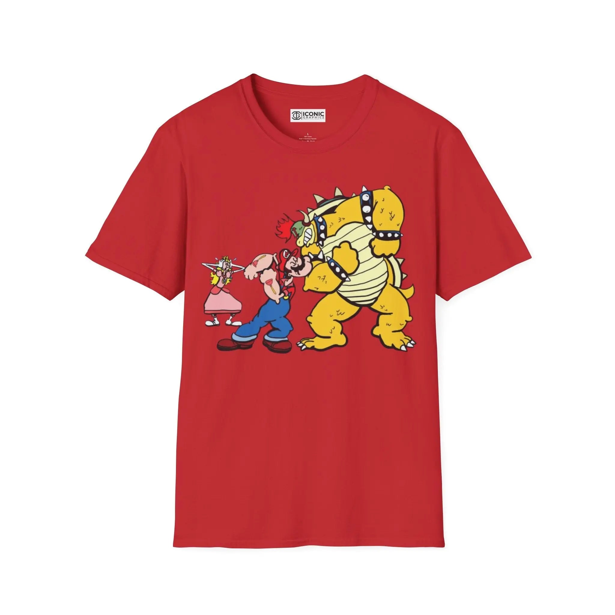 Super Mario and popeye parody T-Shirt Printify