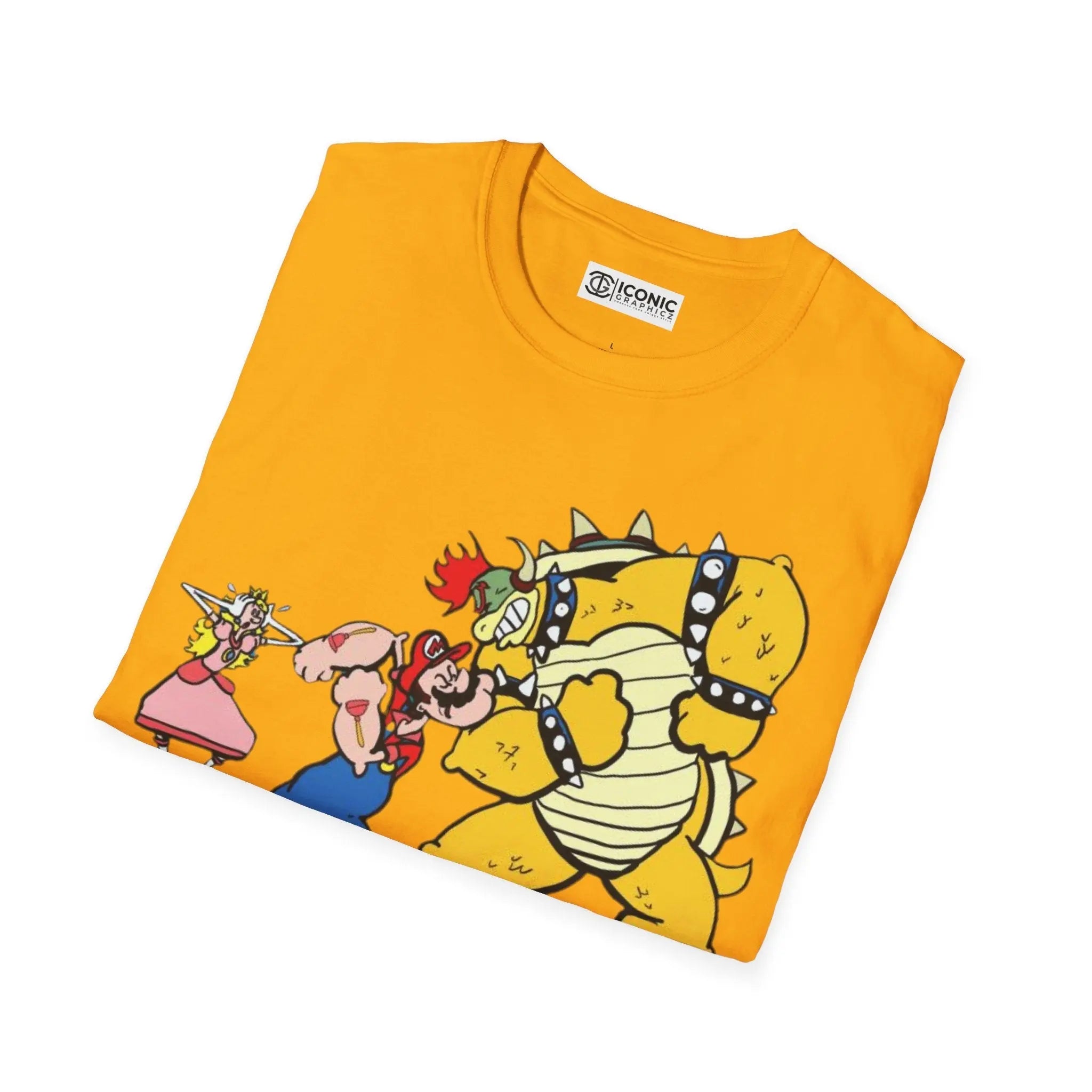 Super Mario and popeye parody T-Shirt Printify